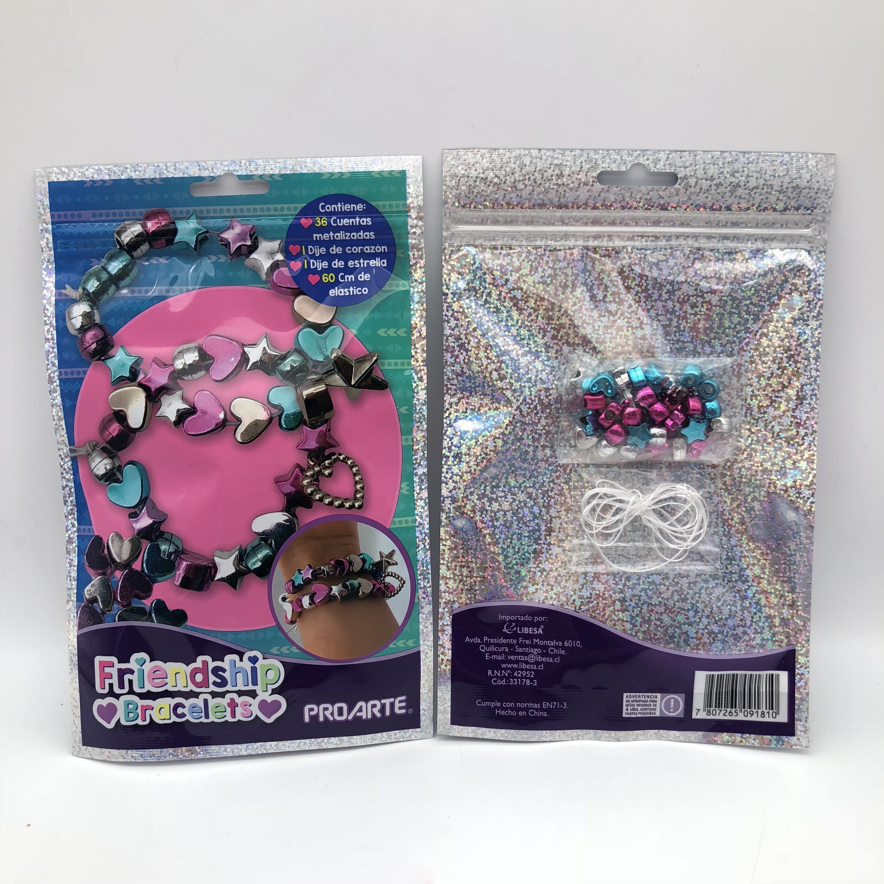DIY bracelet set Metallic Color
